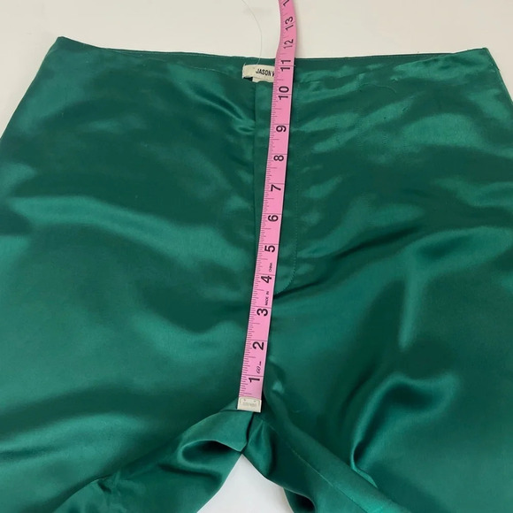 NEW Jason Wu Pants Womens 4 Green Silky Look Dress Pant - Picture 13 of 15